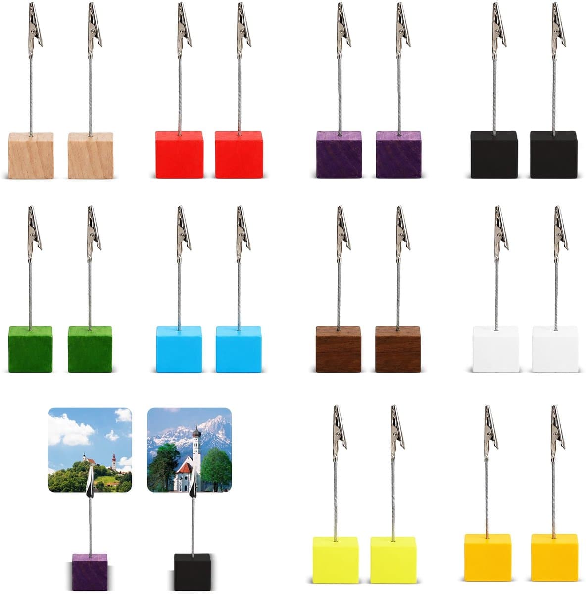 Solidchoice - Set van 20 Fotohouders met Clips voor Diverse Presentaties — afbeelding 1