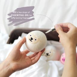 Solidchoice - Wol Droogballen 6 Stuks, Natuurlijke Wol voor Sneller Drogen — thumbnail 5