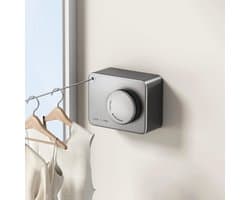 MUSTORN Wall Dryer Retractable Clothesline For Indoor And Outdoor, Extendable Heavy Duty Stainless Steel Line, Wall - ShopVlot