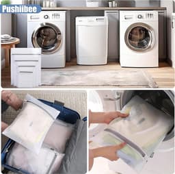 Waszakken voor Wasmachine - Polyester - 6 Stuks - 4 Maten - Voor Kleding en Ondergoed — thumbnail 5