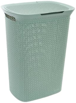 Kunststof wasmand met deksel 57 liter Five® - Groen - Kunststof — thumbnail 1