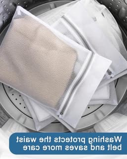 Waszakken Set van 4 Stuks, Fijnmazig en Duurzaam Wasnet met Rits, Beschermt Kleding, Ideaal voor BH, Ondergoed en Delicate Was — thumbnail 5