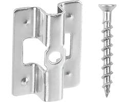 WPC-clips, 100 stuks, roestvrij staal, terrasclips, schroeven, bevestigingsclips, WPC-clips, klembereik 8/9/10 mm (8 mm)
