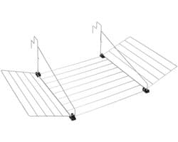 Solidchoice - Opvouwbaar Balkonkleding Rek, 12 Meter