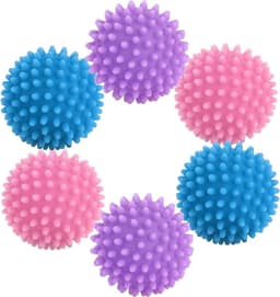 6 stuks drogerballen, droogballen, donsjas, drogerballen voor droger, herbruikbaar, verbetert de wasprestaties, geschikt voor droger en wasmachines/B — thumbnail 1