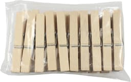 Wasknijpers - multifunctionele clips voor kleding en ambachten - houten haringen voor waslijn - stevige wasknijpers set - 20 stuks — thumbnail 5