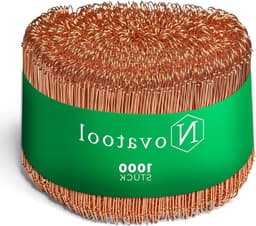 Draadsluitingen voor Zakken - Sluitdraad Binddraad - Zakken Afsluiten - Koperen Coating - 1000 Stuks 120mm - Koperkleurig — thumbnail 1