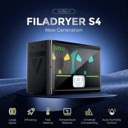 Filament Droger - Filament Dehydrator - 3D Printen - Droogt 4 Spoelen Tegelijk - 52 cm Breed - Zwart — thumbnail 2