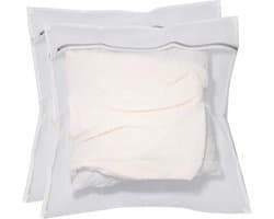 Duurzame Honeycomb Mesh Waszakken voor Fijne Was - Reisorganisatietas voor Kleding - Jeans - Badhanddoeken - Lakens (2 Stuks, 60 x 60 cm)