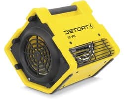 Turboventilator - Krachtige ventilator - Vloeren Drogen - Hogere Doorvoer - 24x24x76 cm - Zwart