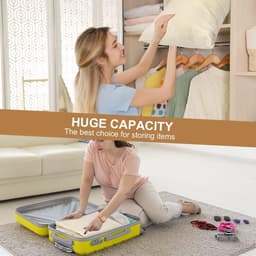 SnelShoppen - Grote Waszakken 75x50cm, 2 Stuks, Vouwbare Reisorganiser, Camping & Studenten Type, Huishoudelijke Opbergtas, Sport en Vrije Tijd — thumbnail 4