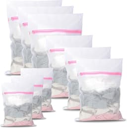 SnelShoppen - Waszakken set van 9 stuks, herbruikbare wasnetten voor de wasmachine, voorkomt vervorming en kreuken, diverse maten voor kleding, schoen — thumbnail 1