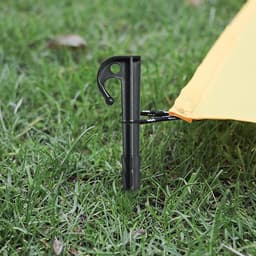 Tentharingen Zwaar - Grondankers Camping - Tent Bevestigen - Extra Sterk - 20 stuks - Zwart — thumbnail 3