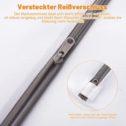 7 stuks wasnet voor wasmachine, waszak in 3 maten | Fijn- en grofmazige waszak, beschermt kleding, robuuste ritssluiting, herbruikbaar, wasbaar en geschikt voor de droger — thumbnail 5