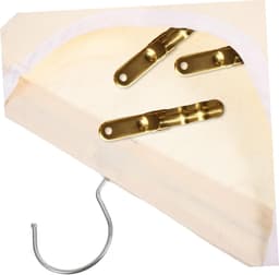 Wasknijper Opbergtas - Kleine Spullen Houder - Wassen Organiseren - Versterkte Stiksels - 35x27x1 cm - Beige — thumbnail 5