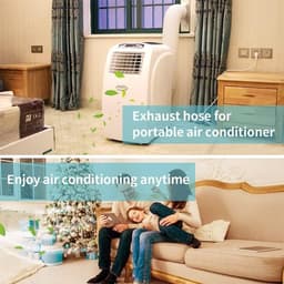 Afvoerslang airco - Wit - 150 cm lang - Flexibele polypropyleen slang - Universeel voor draagbare airconditioning — thumbnail 5