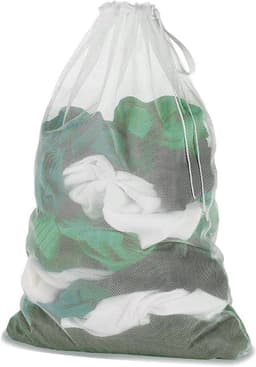 Droognet - Wit - 60 x 90 cm - Robuust Polyester Mesh Waszak - Voor Delicate Kledingstukken — thumbnail 1