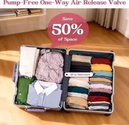 Reiswaszak - Paars - Waterdichte Compressiezak - Ruimtebesparende Organizer voor Vuile Kleding — thumbnail 5