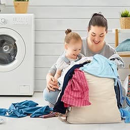 SnelShoppen - Premium Canvas Waszak met Schouderband 75x56 CM 40L - 100% Katoen, Duurzaam, Met Trekkoord en Verstelbare Sluiting, Wasmand Inliner voor — thumbnail 2