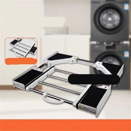 Wasdroger Stapelset - Wasrek Droger Kit - Ruimte Besparen - Universeel Geschikt - 1.5 kg - Wit — thumbnail 2