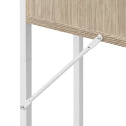 Wasmachine rek - 166,5x63x25cm - wit-houtlook — thumbnail 4