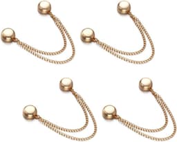 kledingclips, 4 stuks verwijderbare kledingclip, multifunctionele magnetische pinnen voor vest, hijab manchet zoom, Zinklegering, Koper, Magneet — thumbnail 1