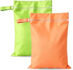 Waszak waterdicht 2 STKS - groen en oranje - lekbestendig - ideaal voor reizen - ShopVlot — thumbnail 1