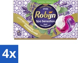 4 x Robijn - 3-in-1 Spa Sensation - Wascapsules - 15 Wasbeurten - Wascapsules - Wasmiddel - Kleurwas - Wasverzachter - Geur — thumbnail 1