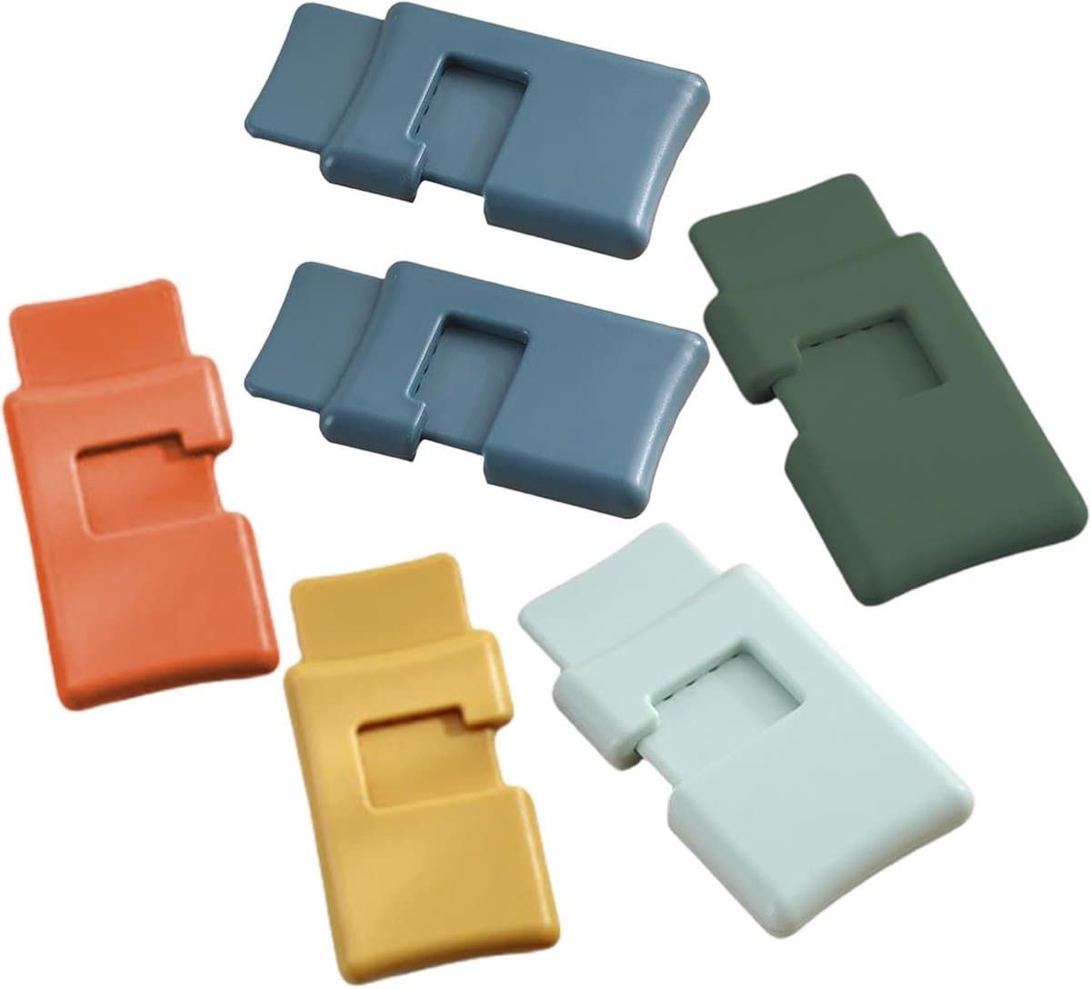 Voedselclips voor tassen - Zaksluiters - Voedsel bewaren - Herbruikbaar ontwerp - 6 stuks - Willekeurige kleuren — afbeelding 1