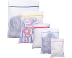Waszak, waszak met ritssluiting, wasnet, fijn hemd, schoenen, beha, ondergoed, babykleding, wasnet voor wasmachine set van 5