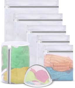 Waszakken Groot, 7 Stuks Wasnetten voor Wasmachine, Grote Waszakken | Laundry Bag, Wasnetten Groot met Ritssluiting, Waszak in Verschillende Maten, voor Beha, Sokken, Ondergoed, Babykleding — thumbnail 1