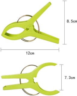 Grote Wasknijpers - Handdoekklemmen - Windvast en lichtgewicht - 16 Stuks - Ideaal voor Strandhanddoeken - Antislip Ontwerp voor Eenvoudi... — thumbnail 2
