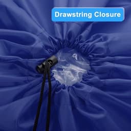 Extra Grote Waszak met Trekkoord - 71 x 101 cm - Blauw - Kledingopslag Universiteitsslaapzaal, Camping, Reizen — thumbnail 3