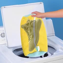 Vastsea Schoenpoetszak, Schoenpoetszak voor Wasmachine, Waszak voor Schoenen, Herbruikbare Schoenwaszak voor Alle Schoensoorten en Maten, Geel, Eenvoudige Stijl — thumbnail 2