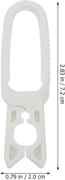 24 stuks- Wasknijpers-wasknijpers kunststof -wasknijpers groot-wasknijpers plastic -Badlaken Knijpers -Strandlaken Knijpers-Handdoek Knijpers-Voor dagelijks wasgoed, strandhanddoek, badhanddoek--Winddicht- Anti Slip-wit — thumbnail 5