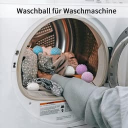 drogerballen, 6 stuks wasballen voor donsjassen, wasbal voor wasmachine, drogerbal, herbruikbare drogerballen, droogdoeken voor wasdroger voor thuis kledingreiniging — thumbnail 3