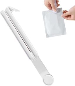 Voedselzak Opener - Knijper Gereedschap - Maaltijd Voorbereiding - Ingesloten Veiligheidsmesje - 245 cm - Wit — thumbnail 1