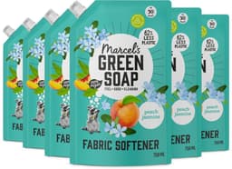 Marcel's Green Soap Wasverzachter Navulling - Perzik & Jasmijn - 6 x 750ml - 180 wasbeurten — thumbnail 1
