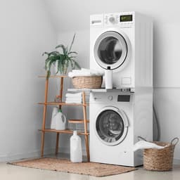 Lìon® Wasmachine Ombouw - Wasmachine Kast - Wasmachine Meubel - Wit - 60cm x 60cm x 8cm — thumbnail 3