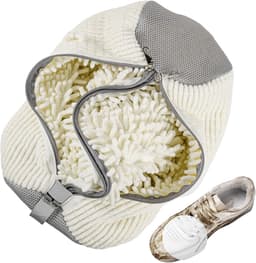 2-in-1 Schoenwaszak voor de Wasmachine, Herbruikbare Waszak voor Schoenen met Rits en 360° Reiniging voor Efficiënte Schoonmaak van Sportschoenen en Leren Schoenen — thumbnail 1