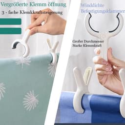 Solidchoice- Wasknijpers Grote Sterke - Handdoekklemmen Antislip - Winddicht - 8 Stuks - Hoogwaardig PP+PE - Voor Kleding en Dekbedden — thumbnail 5