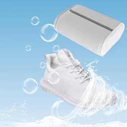 Duurzame waszak voor sportschoenen en trainers, herbruikbaar met rits, ideaal voor veilig wassen en onderhoud — thumbnail 4