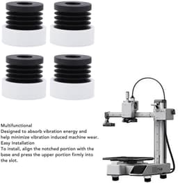 Dailygoods- Anti-vibratie Voeten Set van 4 - Trillingsdempers Wasmachine - Trillingsdempers Airco - Trillingsdempers Warmtepomp - Rubber Antislip Pads - Schokabsorberend en Stabiel — thumbnail 4