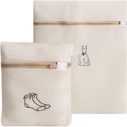 Set van 2 wasnetten voor delicate kleding, lingerie en schoenen - Ideaal voor reizen en wasmachinegebruik — thumbnail 1
