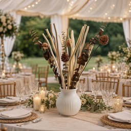 Gedroogde wilgentakken, decoratie, boeket gedroogde bloemen, eucalyptus en dennenappels, plant, decoratie voor rustiek, boho, tafel, huis, woonkamer, bruiloft — thumbnail 5