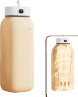 Compacte draagbare droger – Capaciteit 10 kg – Opvouwbare automatische droger – 600W elektrische droger met 6-traps timerfunctie – Geschikt voor Reizen, Appartementen — thumbnail 1