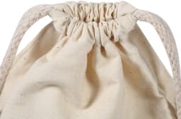 SnelShoppen - Herbruikbare Katoenen Chiffon Tassen, Katoenen Trekkoord Waszak, Eco-vriendelijke Groentetas, Opbergzak voor Reizen (22 x 28 cm) — thumbnail 5