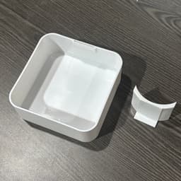 2 stuks Lekbak Wasmachine - Afvoerbak voor wasmachine - Afvalwaterbak van de wasmachine - Afvalwateropvangbak - 12 × 12cm - Geschikt voor wasmachines - Universeel - Wit - Kunststof — thumbnail 5