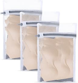 Waszakken voor de Wasmachine - Set van 4 Stuks, Mesh Wasnet met Rits voor Ondergoed, Bh's, Sokken en Baby Kleding - 30 x 20 cm en 40 x 30 cm — thumbnail 1