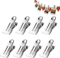 Kledingspelden Heavy Duty - Wasknijpers RVS - Kleding Drogen - Roestvrij Staal - 55 cm - Wit — thumbnail 1